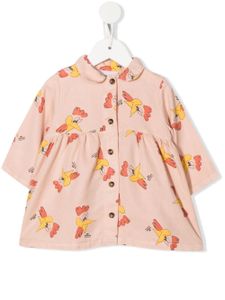 Bobo Choses robe à imprimé poulet en all over - Rose