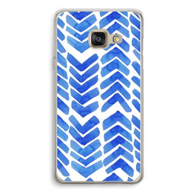 Blauwe pijlen: Samsung A3 (2017) Transparant Hoesje