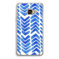 Blauwe pijlen: Samsung A3 (2017) Transparant Hoesje