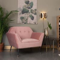 Dutchbone Fauteuil 'Kate', kleur Roze