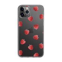 Framboosjes: iPhone 11 Pro Max Transparant Hoesje
