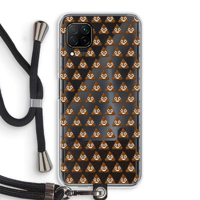 Poop emoji: Huawei P40 Lite Transparant Hoesje met koord