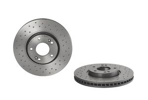 BREMBO XTRA LINE BREMBO, Remschijftype: Geperforeerd / Geventileerd, u.a. für Hyundai, KIA