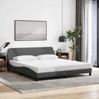 Bedframe "Dover" stof donkergrijs 180x200 cm