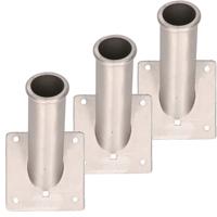 Vlaggenstokhouder aluminium voor vlaggen van 30 mm - 3x stuks - vlaggenhouder