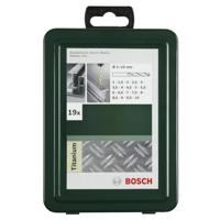 Bosch Accessories 2609255114 HSS Metaal-spiraalboorset 19-delig TiN DIN 338 Cilinderschacht 1 set(s) - thumbnail