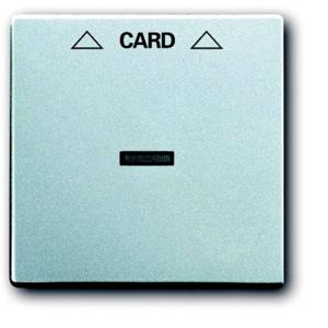 Busch-Jaeger 2CKA001710A3670 Kaart schakelaar Afdekking Future lineair Aluminium, Witaluminium (RAL 9006) 1 stuk(s)