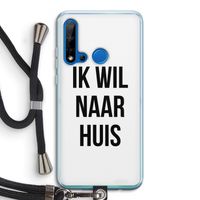 Ik wil naar huis: Huawei P20 Lite (2019) Transparant Hoesje met koord