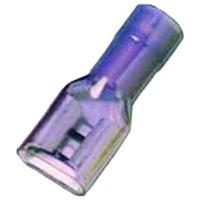 Intercable 180897 Platte stekker (female) Insteekbreedte: 6.30 mm Insteekdikte: 0.80 mm Volledig geïsoleerd Blauw 1 stuk(s)