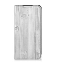 Samsung Galaxy S22 Book Wallet Case White Wood