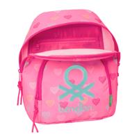 Rugzak Benetton Heart Roze 25 x 30 x 13 cm