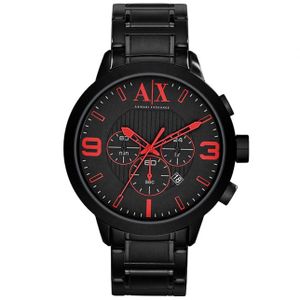 Horlogeband Armani Exchange AX1352 Staal Zwart