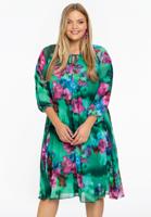 Yoek Jurk swing met strik | Groen | Maat 54/56 Yoek Jurk swing met strik | Groen | Maat 54/56