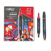 Carioca Plus Sketch twinmarkers set 32-delig