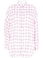 IRO chemise en tweed à motif grille - Rose