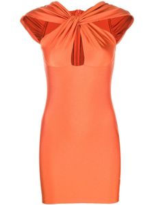 Coperni robe courte à détail de nœud - Orange