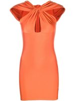 Coperni robe courte à détail de nœud - Orange