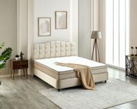 Dreamhouse - Marrakech Boxspring met opbergruimte - Velvet Beige - 140 x 200 / Met montage