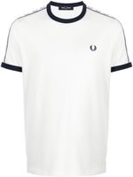 Fred Perry t-shirt à patch photographique Ringer - Blanc