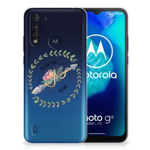 Motorola Moto G8 Power Lite Telefoonhoesje met Naam Boho Dreams