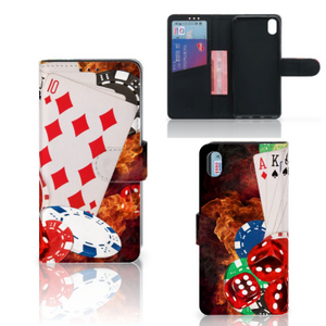 Xiaomi Redmi 7A Wallet Case met Pasjes Casino