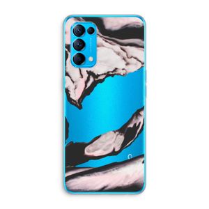 Roze stroom: Oppo Find X3 Lite Transparant Hoesje