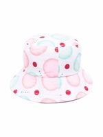 Marni Kids bob à logo imprimé - Blanc