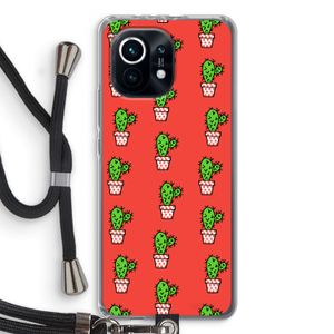 Mini cactus: Xiaomi Mi 11 Transparant Hoesje met koord