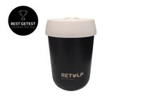 Retulp Koffiebeker - zwart - chalk white