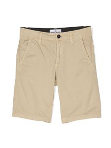 Stone Island Junior short chino à patch logo - Tons neutres