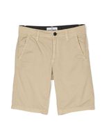 Stone Island Junior short chino à patch logo - Tons neutres - thumbnail