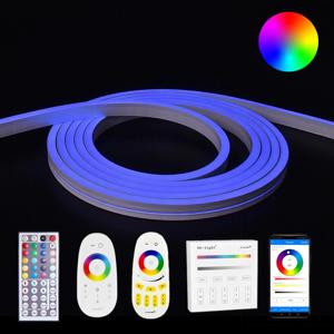 2 meter RGB neon led flex maxi recht - complete set neon verlichting | ledstripkoning