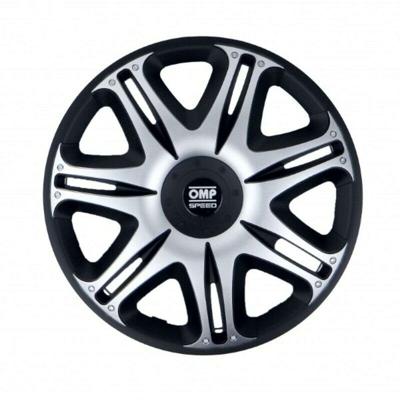 Hubkap OMP OMPS07031312 Zilverkleurig Zwart 13"