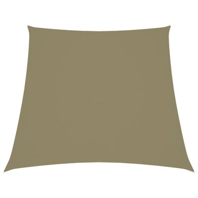 VidaXL Zonnezeil trapezium 3/5x4 m oxford stof beige