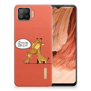 OPPO A73 4G Telefoonhoesje met Naam Giraffe