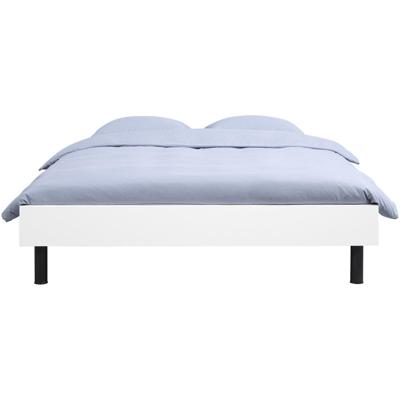 Leen Bakker - Bed Nova - 160x200 Cm - Spaanplaat - Wit