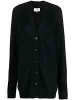 Maison Margiela cardigan Piled à col v - Noir