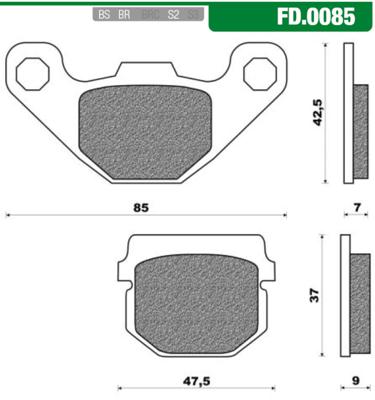 Newfren Remblokset FD0085 Buxy-RS / Squab