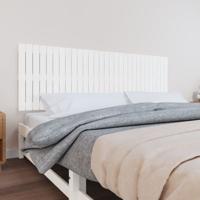 Wandhoofdbord 185x3x60 cm massief grenenhout wit