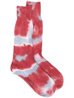 Suicoke chaussettes à motif tie dye - Rouge - thumbnail