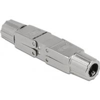 DeLOCK 86975 tussenstuk voor kabels Zilver