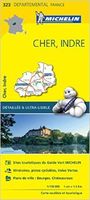 Wegenkaart - landkaart 323 Cher - Indre | Michelin - thumbnail