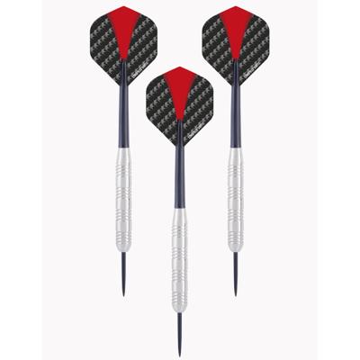 Longfields Dartpijlen - 6x stuks - 24 grams - Nickel silver - darten