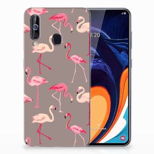 Samsung Galaxy A60 TPU Hoesje Flamingo