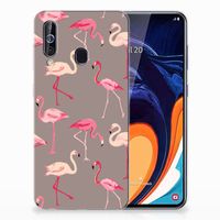 Samsung Galaxy A60 TPU Hoesje Flamingo - thumbnail