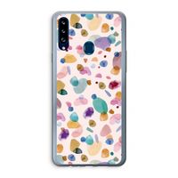 Terrazzo Memphis Pink: Samsung Galaxy A20s Transparant Hoesje