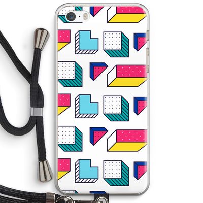 8-bit N°7: iPhone 5 / 5S / SE Transparant Hoesje met koord