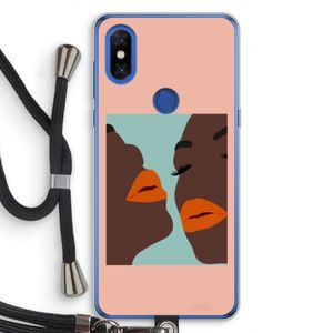 Orange lips: Xiaomi Mi Mix 3 Transparant Hoesje met koord