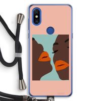 Orange lips: Xiaomi Mi Mix 3 Transparant Hoesje met koord