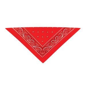 Bandana - rood - boeren zakdoek - dames/heren - driehoek - cowboy verkleedkleding